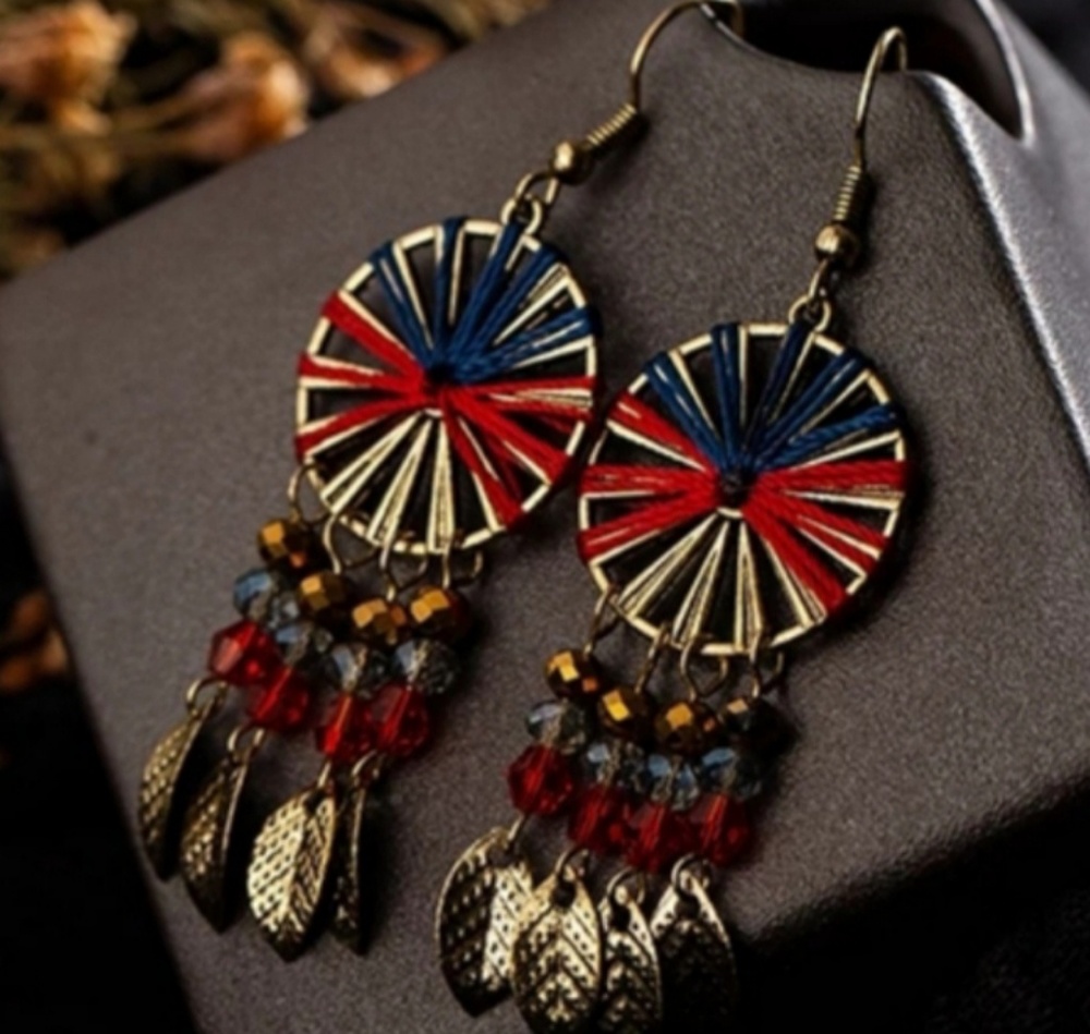 ❤vintage Ethnic statment Earrings ❤